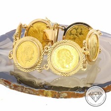 SONDERAKTION WERT 7.200,- 1ner Dukate Münze Armband 986 750 Gold 23,6 KT XXYY