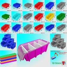 Lagerboxen Stapelboxen Sichtlagerboxen Sichtlagerkasten Box Stapelbox Schütte
