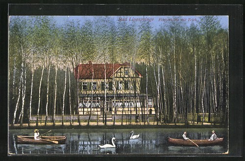 Ansichtskarte bad lippspringe - ansichtskarte,