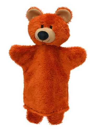 Handpuppe teddybär 28cm - teddybär,
