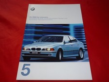 BMW 5er E39 Limousine 520i 523i 528i 535i 540i 525tds Prospekt Brochure von 1997