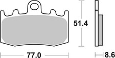 BREMBO Bremsbelagsatz
