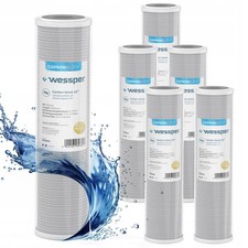 6x Gehäuse Aktivkohleblock Wasser Vorfilter Trinkwasserfilter Carbon Block - 10"