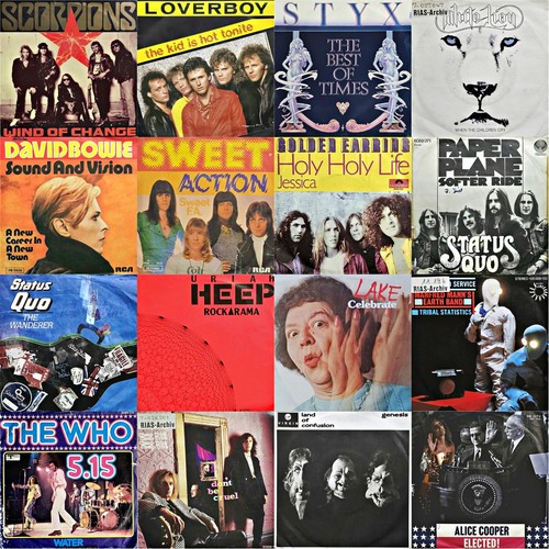 Rock singles der 70er - der, /