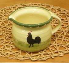 Zeller Keramik Hahn und Henne Milchkrug Milchtopf Topf Kanne Krug