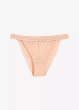 Slip in hübschem Design Gr. 44/46 Lachsrosa Damen-Unterwasche Panty Höschen Neu*