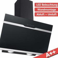 Dunstabzugshaube 60cm kopffrei Wandhaube Edelstahl Dunstabzug schwarz Berühren