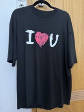 Balenciaga Herren T-Shirt I LOVE U schwarz Gr. S