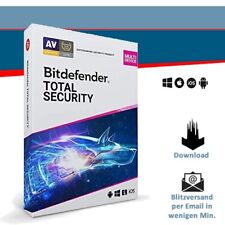 Bitdefender Total Security 2025, 1/3/5/10 Geräte - 1/2/3 Jahre*, Blitzversand