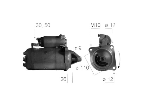 Era anlasser motor 12 - motor, v