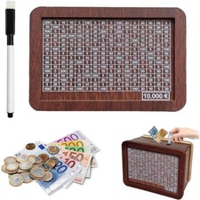 Spardose aus Holz mit Zähler