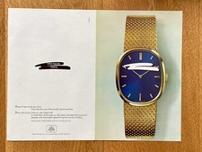 Patek Philippe Golden Ellipse Original 1981 Vintage Watch Advert Uhr Werbung