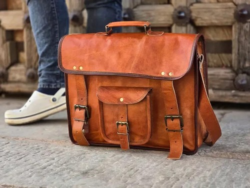 Tasche laptop leder - leder, echt