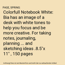 Colorfull Notebook White: Bia