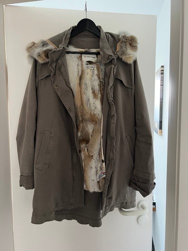 Parka mit kaninchenfell futter - mit,