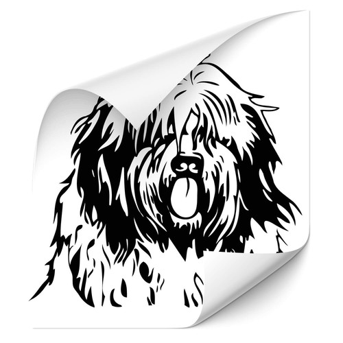 Bobtail hunde aufkleber auto - hunde,