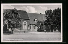 AK Falkenberg über Torgau, Gasthof zum fröhlichen Waidmann, Straßenansicht 
