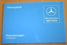 Mercedes W 123  Wartungsheft