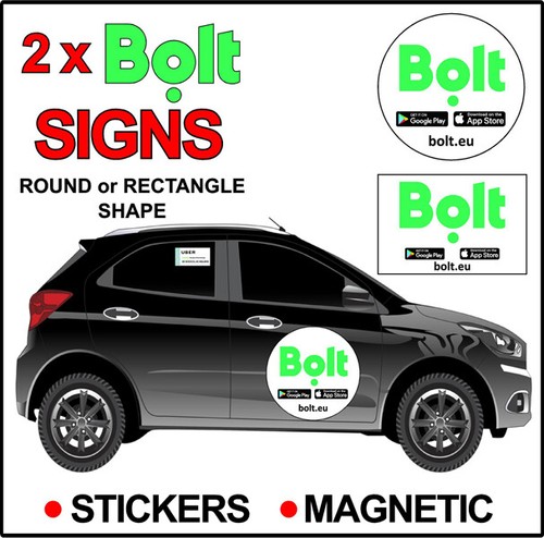 Bolzen taxi magnet - x2, schilder