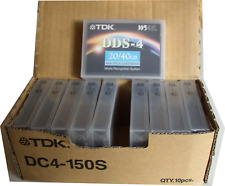 10 Stück Datenkassette TDK DDS-4 20/40GB 4mm Data Cartridge