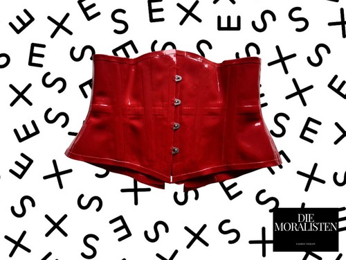 Latex gummi korsett - latex,