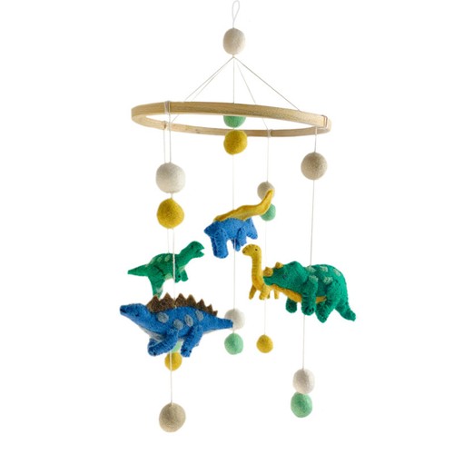 Mobile dinosaurier aus filz - aus,