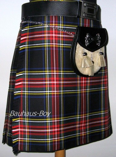 Tartan kilt schwarz - schwarz, 6
