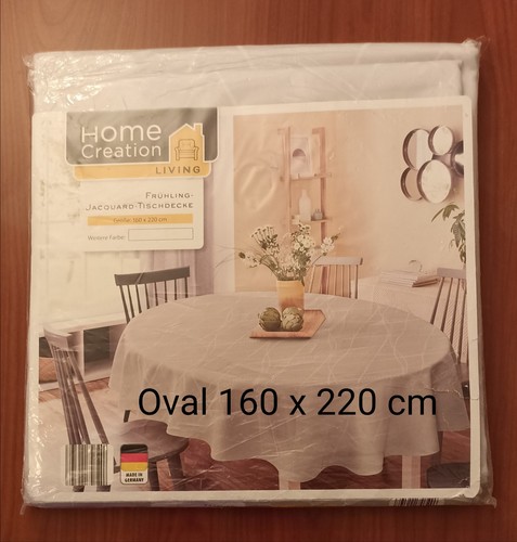 Tischdecke jacquard 160x220cm - tischdecke,