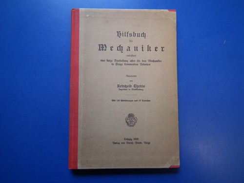 Altes fachbuch 1920 gebunden - 1920,