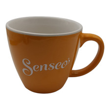 Tasse Senseo Limitiert Edition 2015 Orange mit Schnurrbart Kaffeebecher