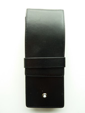 Montblanc Siena Leder-Eui für 3 Schreibgeräte goldener Ring ID14313