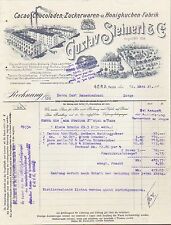 GERA (REUSS), Rechnung 1921, Schokoladen- u. Honigkuchen-Fabrik Gustav Steinert