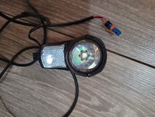 LED Fahrrad Scheinwerfer 100 Lux Sensor Standlicht Fahrradlampe Nabendynamo Alu
