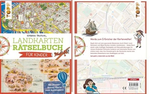 Landkarten rätselbuch für - landkarten,