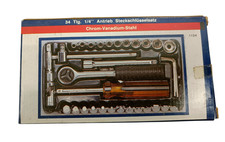 Chrom Vanadium Stahl Antrieb Steckschlüsselsatz 1/4 Zoll Werkzeugsatz mit Box