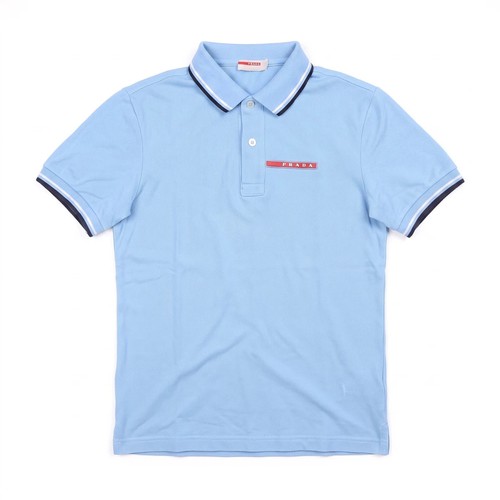 Prada polo red logo patch - logo,