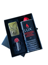 Champ Benzinfeuerzeug Biker / Eagle in Geschenkset Personalisiert