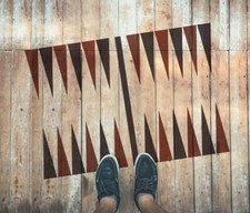 Backgammon Bord Schablone