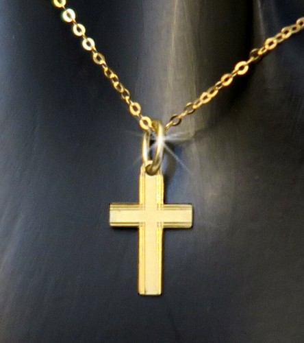Echt gold kreuz anhänger - ***,