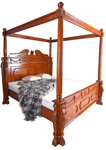 Himmelbett antik ehebett - himmelbett,