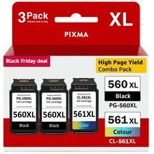 Patronen für Canon PG-560 CL-561 XL Pixma TS5350i TS5350a TS5351 TS7450i TS7451