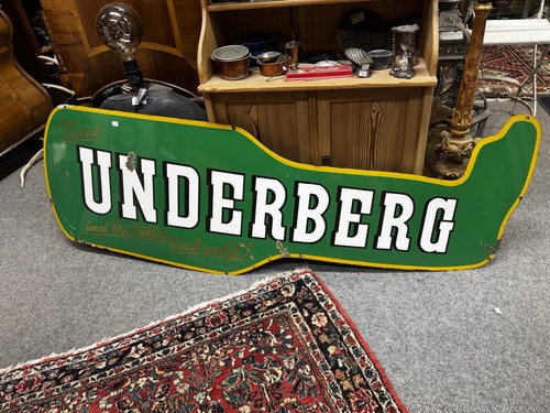 Emaille underberg werbeschild - emaille,