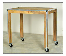 Stehtisch Roadies 2282 SIT Möbel Mangoholz Holztisch Esstisch Bartisch 4 Rollen
