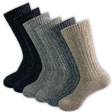 6 Paar Alpaka Socken Thermosocken Wollsocken Herren Damen Norweger Wintersocken