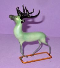 Alte Lauscha Glasfigur Figur Hirsch Hohlglas  Glaskunst Tierfigur 60er  -501-