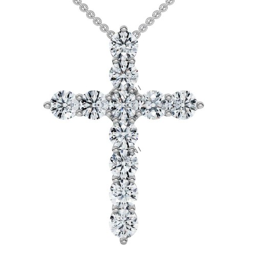 Lab grown diamond cross - grown,