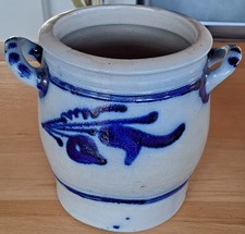 Steingut Schmalztopf höhe