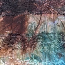 Stoffrest Vintage Batik Spitze Auf Crush 110 X 140 