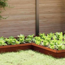 Schneckenzaun rostig 10 x 10 x