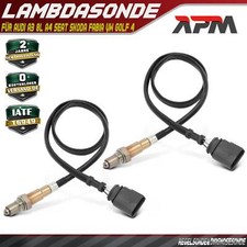 2x Lambdasonde vor + Nach Kat für Audi A3 8L A4 A8 Seat Skoda Fabia 6Y VW Golf 4